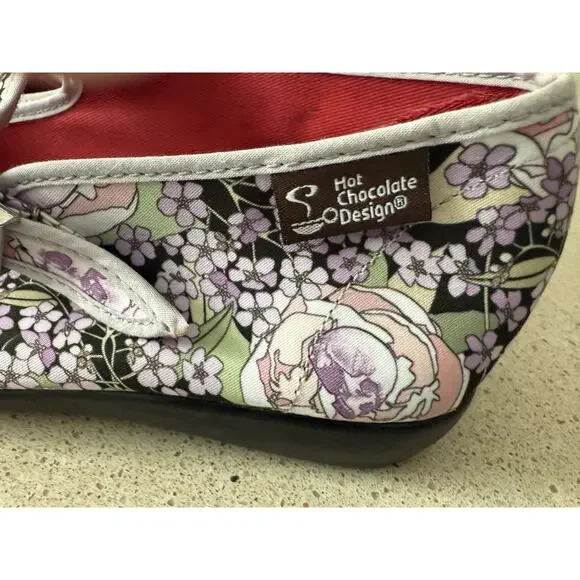 NEW Hot Chocolate Designs Mary Jane Shoes Flor la Muerte Day of the Dead 38 US 8